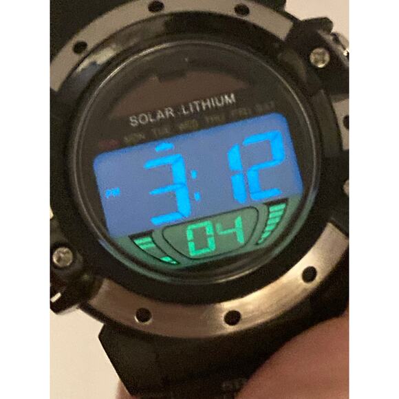 Mens Digital Multifunction Sport Watches (3) with Adjustable Bands Date Timer - Picture 7 of 12